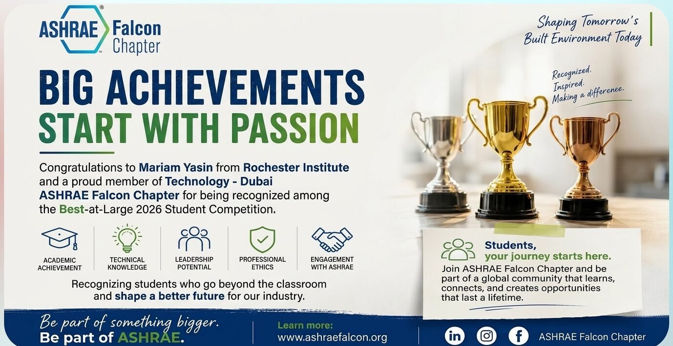 ASHRAE 2026 Competition Winner Mariam Yasin